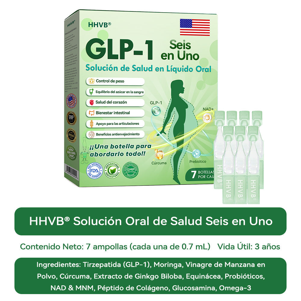 (HHVB®) ❤️ ¡Solo quedan 6 cajas! ¡Obtén un 30% de descuento hoy! La solución oral GLP-1 ayuda a controlar el peso y el azúcar en la sangre, con resultados duraderos en 4–6 cajas. ¡No esperes, actúa rápido!