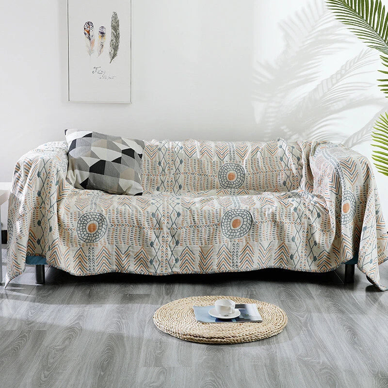 Indian Arrow Reversible Cotton Sofa Throw
